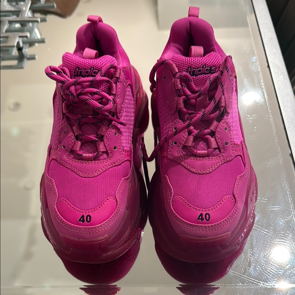 Balenciaga Pink Chunky Sneakers